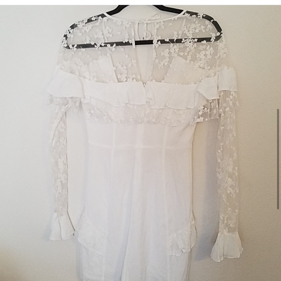 For Love & Lemons Rosebud Embroidery Mini Dress - Picture 8 of 9